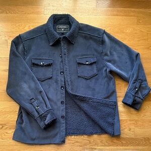 True Grit Navy Fleece Shirt Jacket